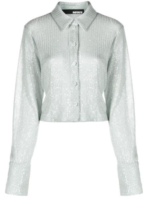 sequin-embellished button-down cardigan by ROTATE BIRGER CHRISTENSEN