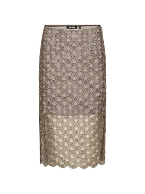 sequin-embellished midi skirt by ROTATE BIRGER CHRISTENSEN