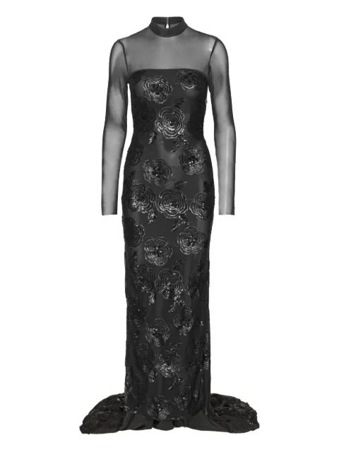 sequin floral-embellishment maxi dress by ROTATE BIRGER CHRISTENSEN
