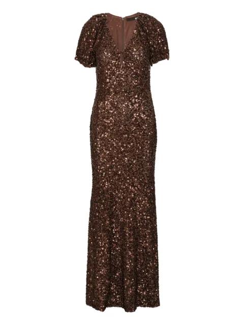 sequins V-neck maxi dress by ROTATE BIRGER CHRISTENSEN