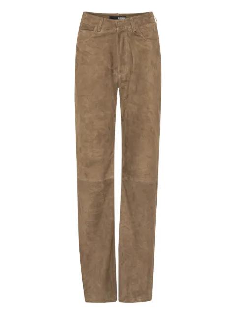 straight suede trousers by ROTATE BIRGER CHRISTENSEN