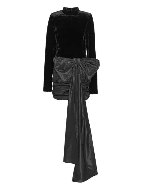 velvet bow mini dress by ROTATE BIRGER CHRISTENSEN