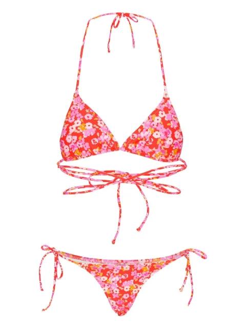 x Reina Olga flower-print wrap bikini by ROTATE BIRGER CHRISTENSEN
