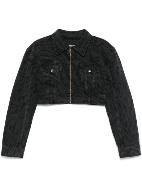 zebra-print denim jacket by ROTATE BIRGER CHRISTENSEN