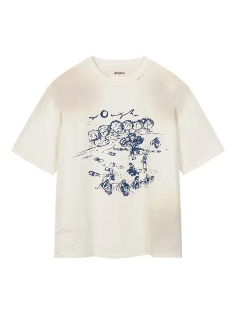 graphic-print T-shirt by ROUGH.