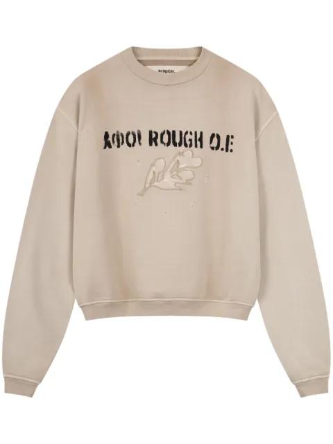 logo-print sweatshirt by ROUGH.