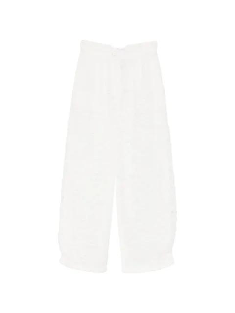 floral-print high-waist trousers by ROWEN ROSE