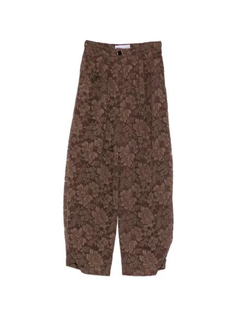 floral-print trousers by ROWEN ROSE