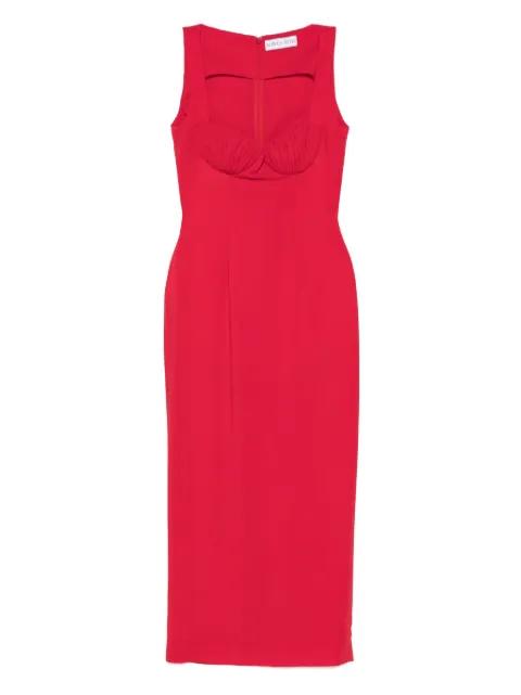 gathered-detail maxi dress by ROWEN ROSE
