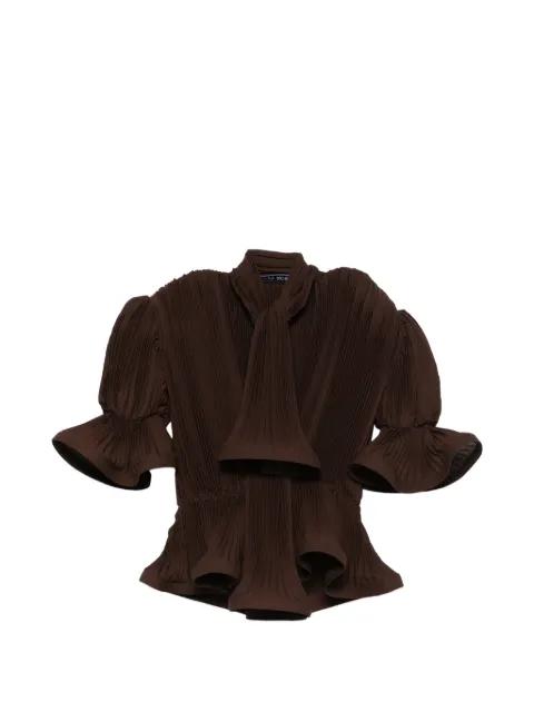 pleated blouse by ROWEN ROSE