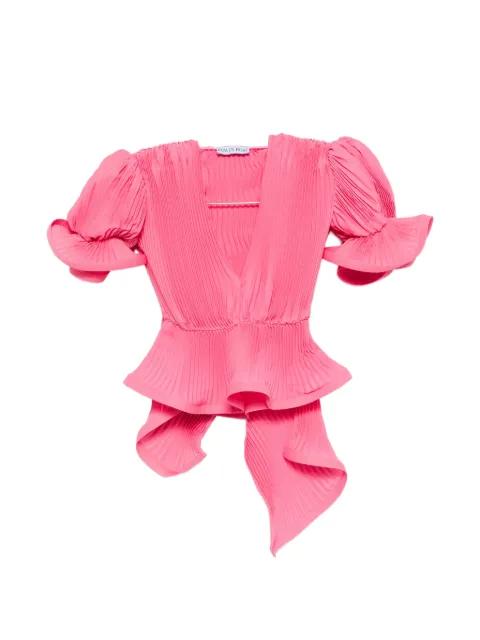 pleated puffy blouse by ROWEN ROSE