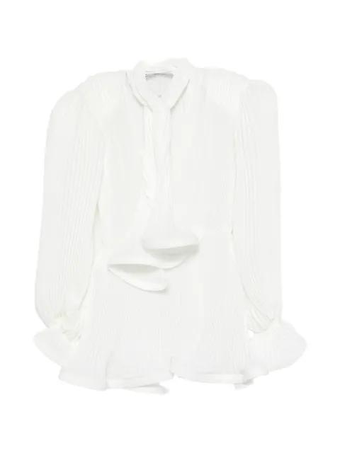 pleated puffy mini dress by ROWEN ROSE