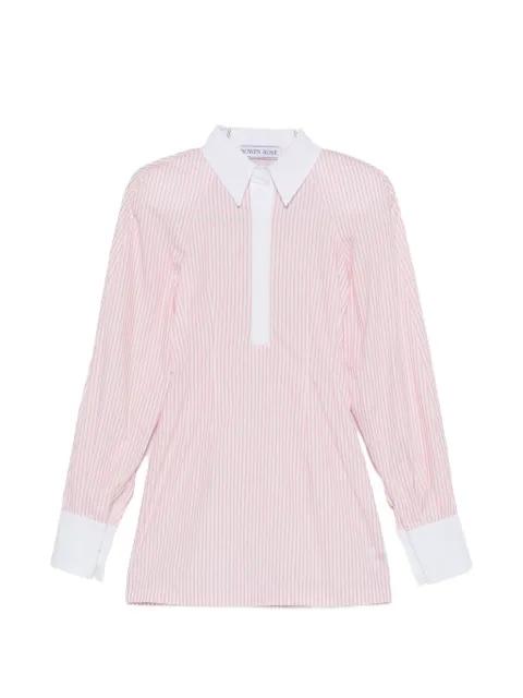 striped shirt mini dress by ROWEN ROSE