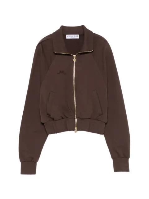 zip-fastening sweatshirt by ROWEN ROSE