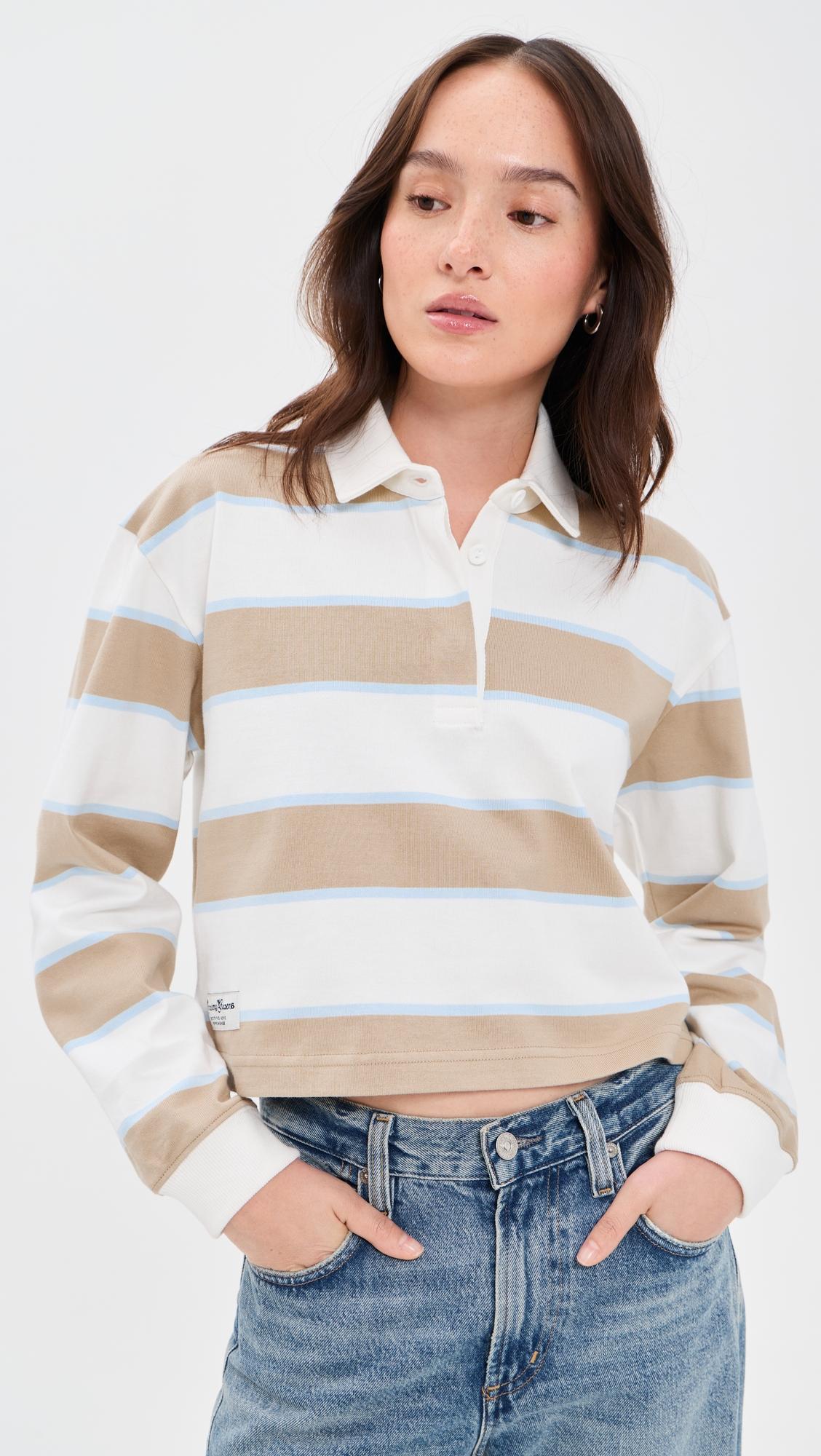Cropped Striped Rugby by ROWING BLAZERS