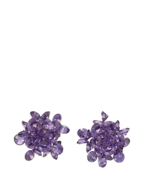 Cubic Cluster clip-on earrings by ROXANNE ASSOULIN