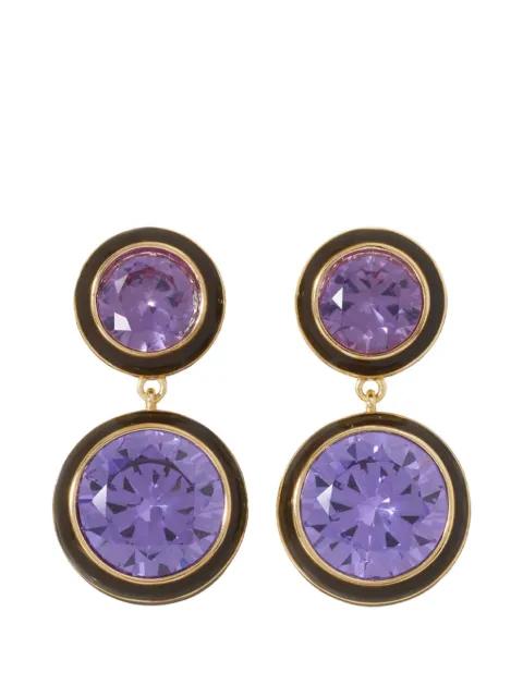 Cubic double-drop earrings by ROXANNE ASSOULIN