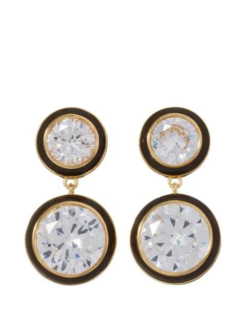 Cubic double-drop earrings by ROXANNE ASSOULIN
