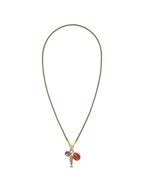 Cubic triple charm necklace by ROXANNE ASSOULIN