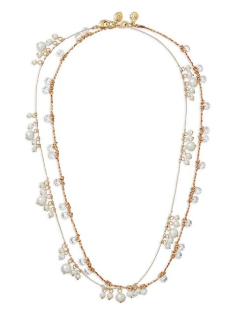 Drip Drop faux-pearl-embellished necklace by ROXANNE ASSOULIN