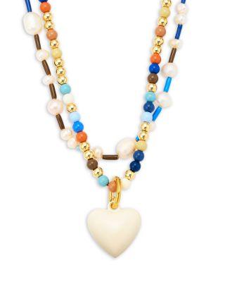 Happy Baby Bead Duo Necklace by ROXANNE ASSOULIN