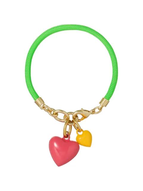 Happy Cord heart-charm bracelet by ROXANNE ASSOULIN
