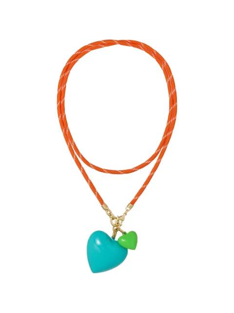 Happy Cord heart-pendant necklace by ROXANNE ASSOULIN