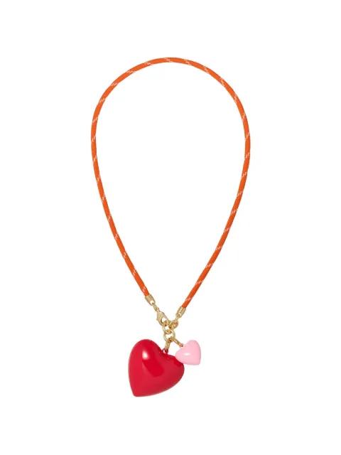 Happy Cord heart-pendant necklace by ROXANNE ASSOULIN