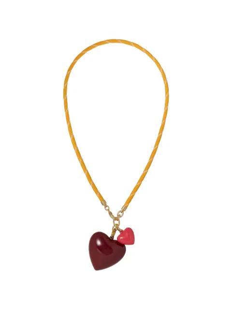Happy Cord heart-pendant necklace by ROXANNE ASSOULIN
