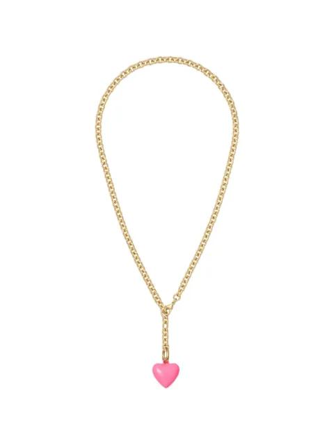 Mini Puffy Heart charm necklace by ROXANNE ASSOULIN