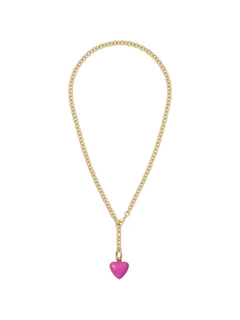 Mini Puffy heart-charm necklace by ROXANNE ASSOULIN