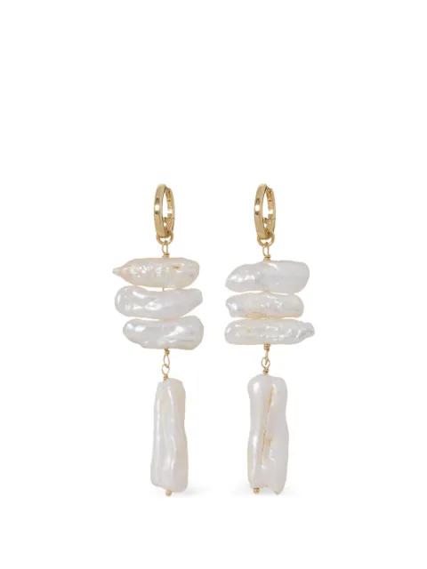 Pearl Branch drop earrings by ROXANNE ASSOULIN