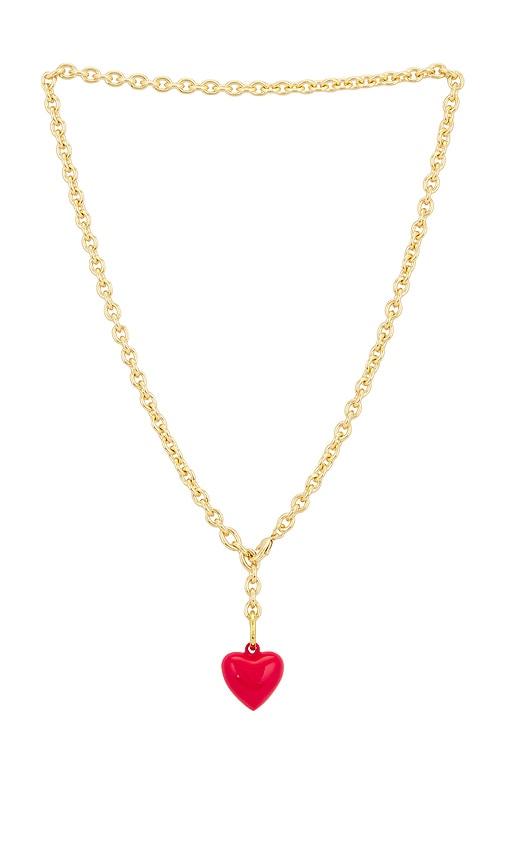 Roxanne Assoulin Mini Happy Heart Necklace in Metallic Gold by ROXANNE ASSOULIN