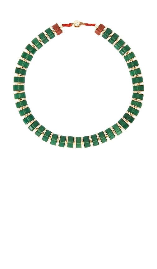 Roxanne Assoulin Semi Precious Heishi Necklace in Green by ROXANNE ASSOULIN