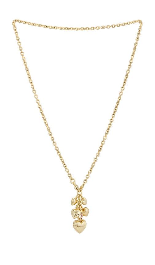 Roxanne Assoulin The Family Of Hearts Pendant Necklace in Metallic Gold by ROXANNE ASSOULIN