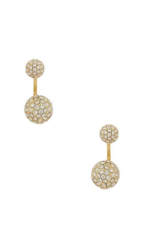 Roxanne Assoulin The Floating Spark Earrings in Metallic Gold by ROXANNE ASSOULIN
