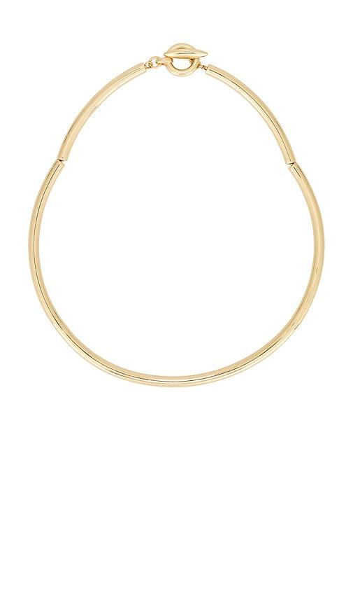 Roxanne Assoulin Tubular Collar Necklace in Metallic Gold by ROXANNE ASSOULIN