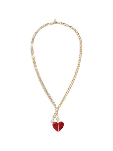 The Big Stone Heart necklace by ROXANNE ASSOULIN