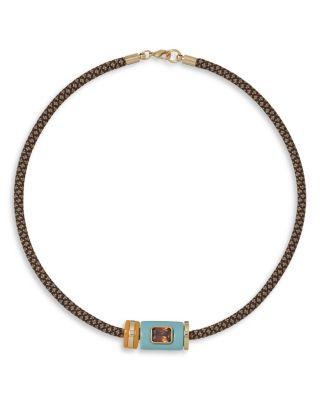 The Cylinder Cord Necklace by ROXANNE ASSOULIN