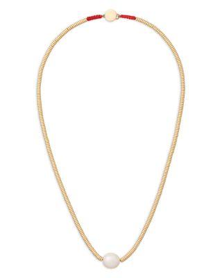 The Solitaire Cultured Freshwater Pearl Collar Necklace by ROXANNE ASSOULIN