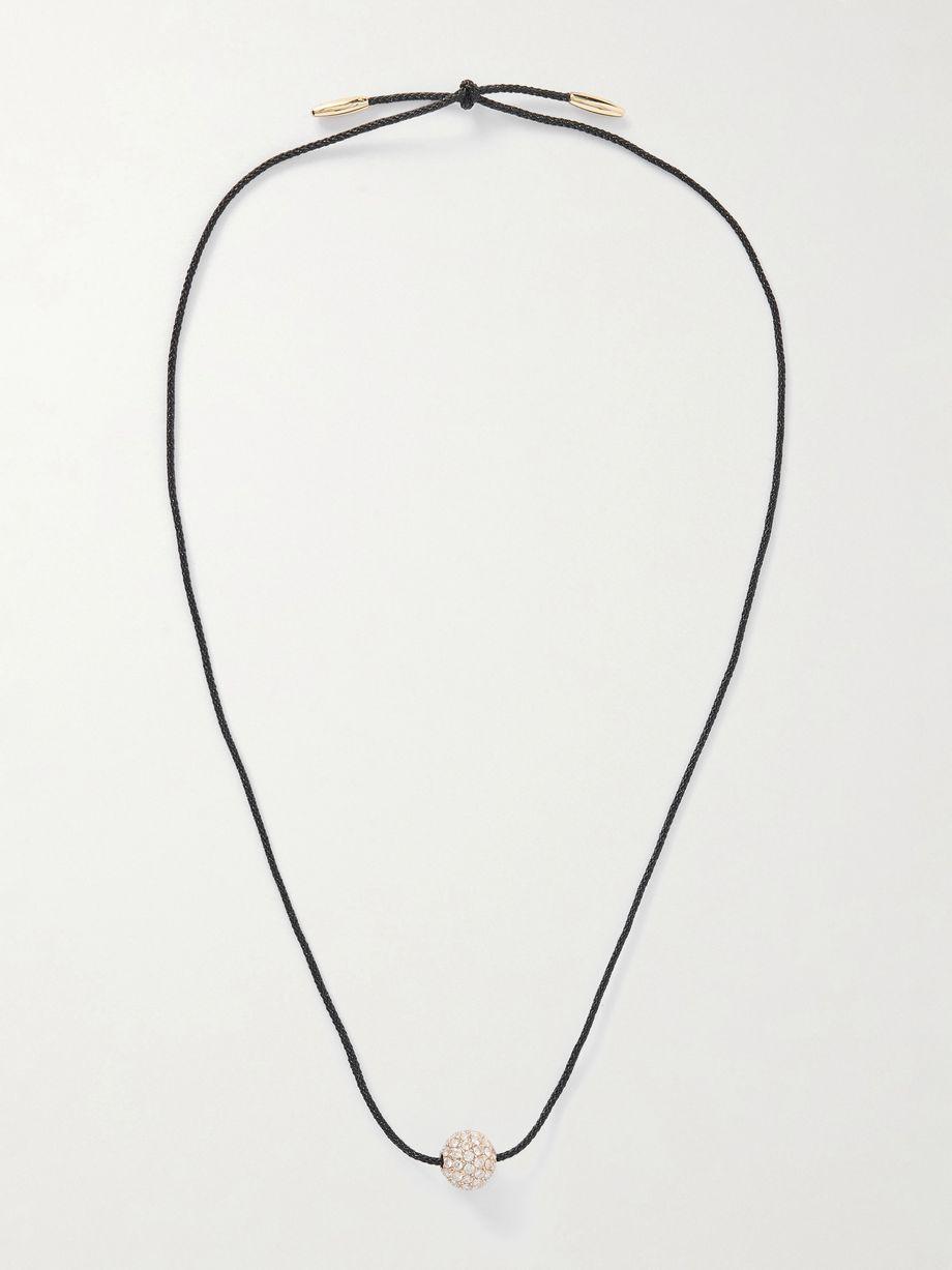 The Spark cord, gold-tone and crystal necklace by ROXANNE ASSOULIN