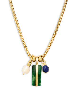 The Stone Bar Pendant Necklace by ROXANNE ASSOULIN