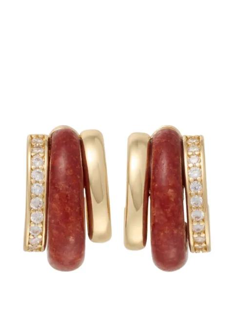 The Stone Huggie earrings by ROXANNE ASSOULIN