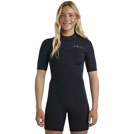 2mm Swell Series Back Zip Short-Sleeve Springsuit by ROXY