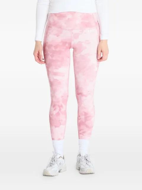 Wide Awake cloud-dye logo-print leggings by ROXY