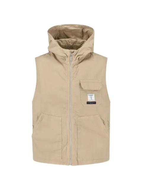 x Engineered Garments zip-up hoodied gilet by ROY ROGERS