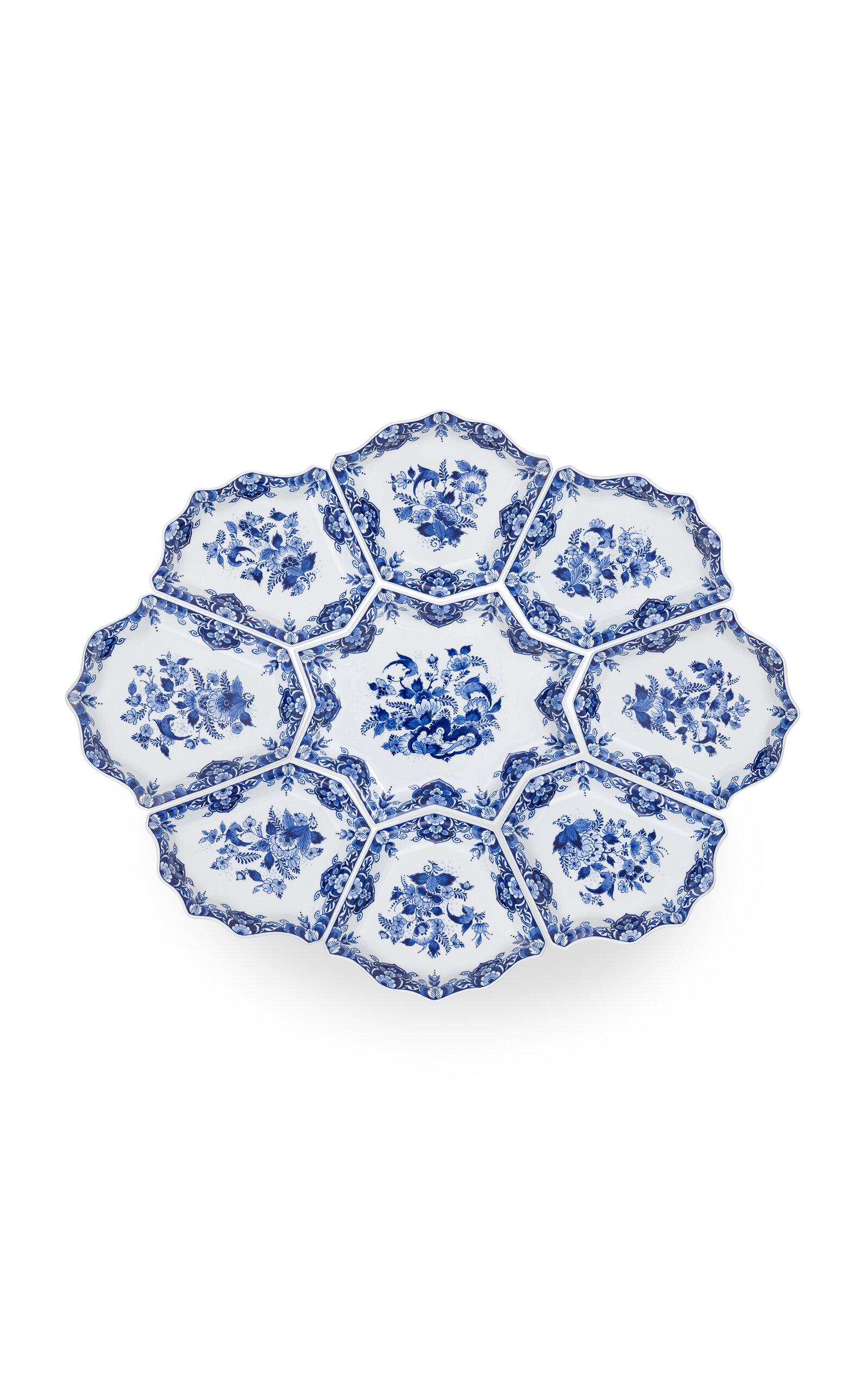 Royal Delft - Royal Delft Hand-Painted Dish Set - Blue - Moda Operandi by ROYAL DELFT