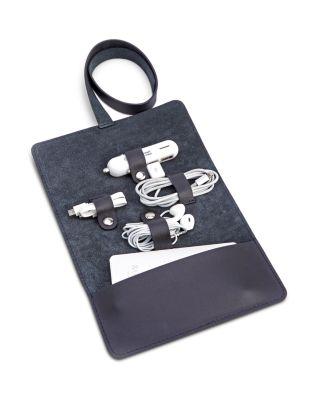 Leather Cord Organizer Roll by ROYCE NEW YORK