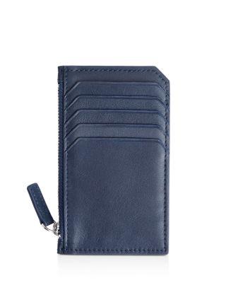 Leather Zipper Credit Card Case by ROYCE NEW YORK