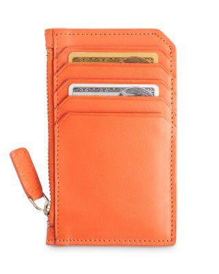 Leather Zipper Credit Card Case by ROYCE NEW YORK